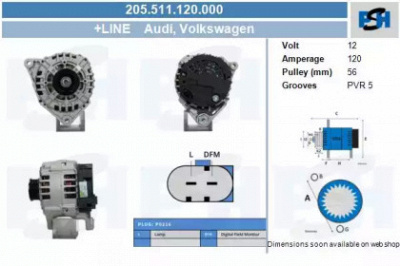 CV PSH 205511120000 -  Генератор